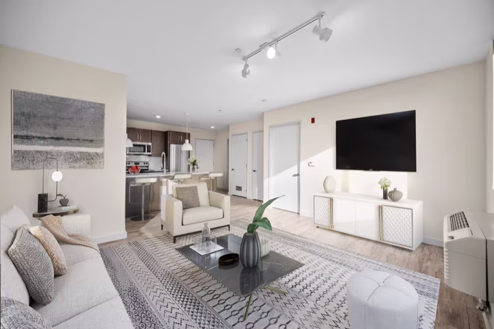 19 Day, South Norwalk CT — 1BR living room